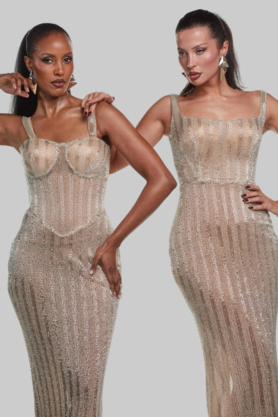 Liquid Runway - nude dress - Robéne SS26