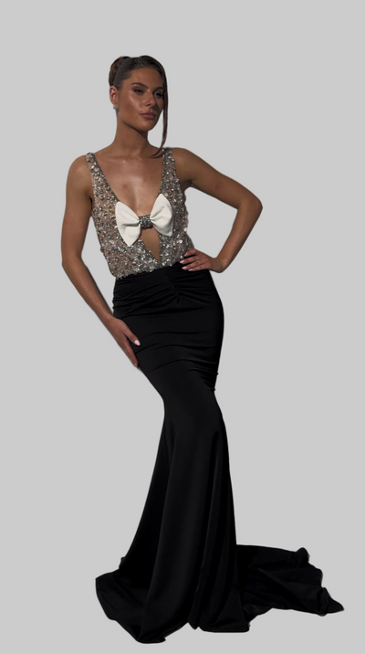 Black Moonstone - Mermaid klänning – Robéne Couture