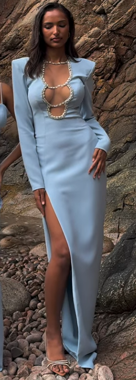 Aquamarine - cut-out dress – Robéne Signature