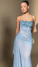 Blue Zircon dress - Robéne Couture